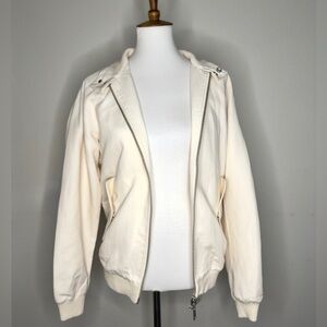Zara Women's Off-White Bomber Jacket NWT S